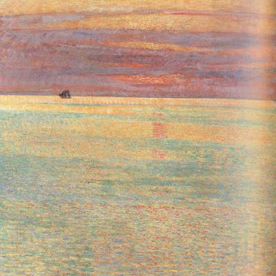 Childe Hassam Sunset at Sea (nn02) France oil painting art